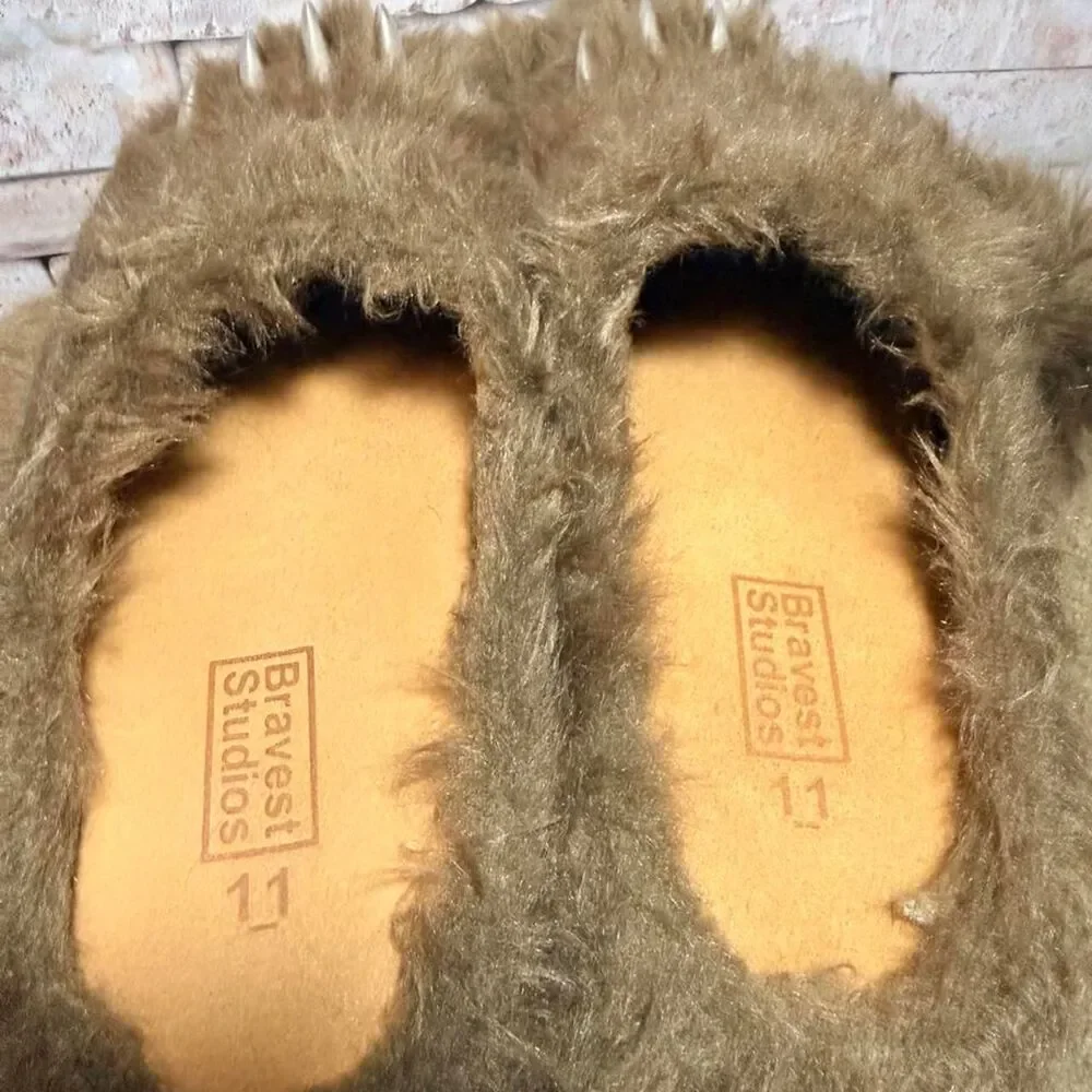 Bravest-studios Men's Brown Slippers